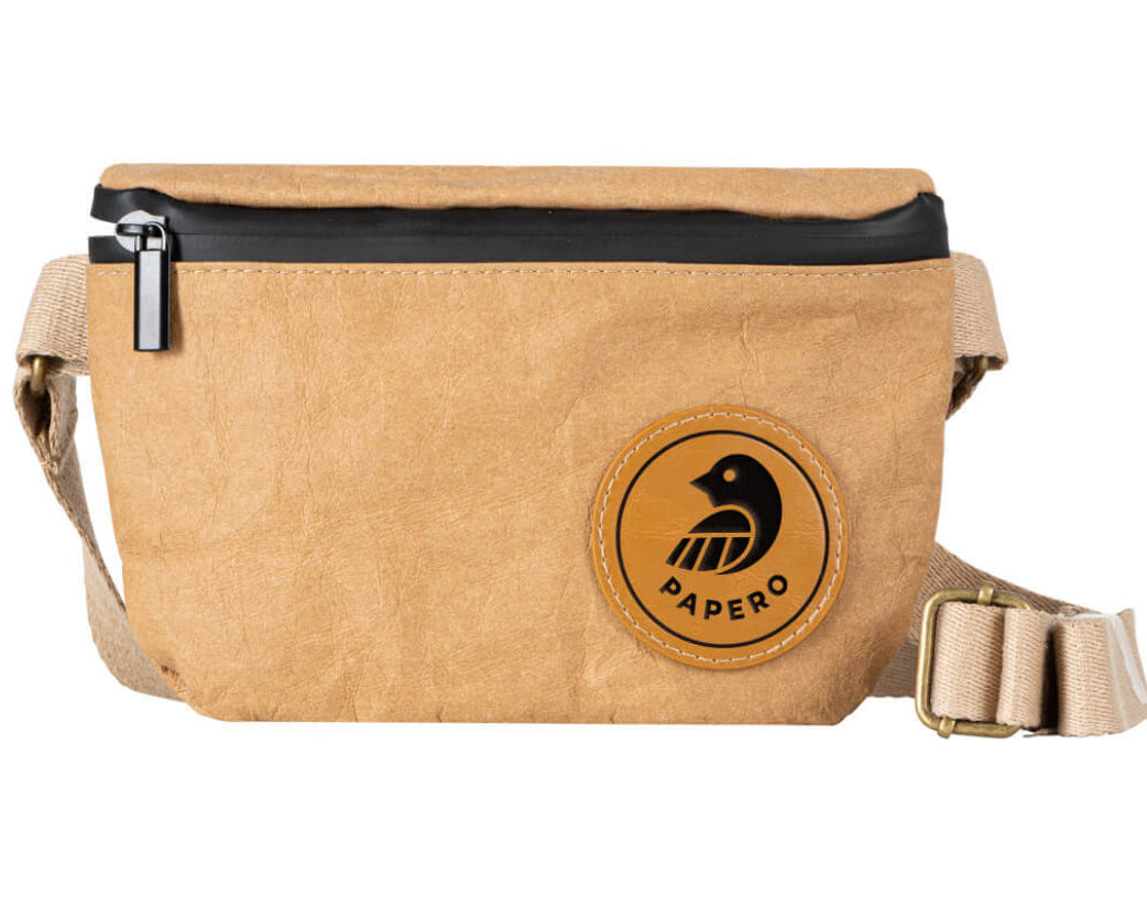 Papero upcycling Bauchtasche aus Papier