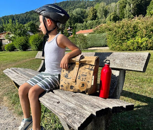 NEU PAPERO Rucksack COUGAR KIDS 8 L aus waschbarem Kraft Papier leicht, reißfest und wasserfest nachhaltig