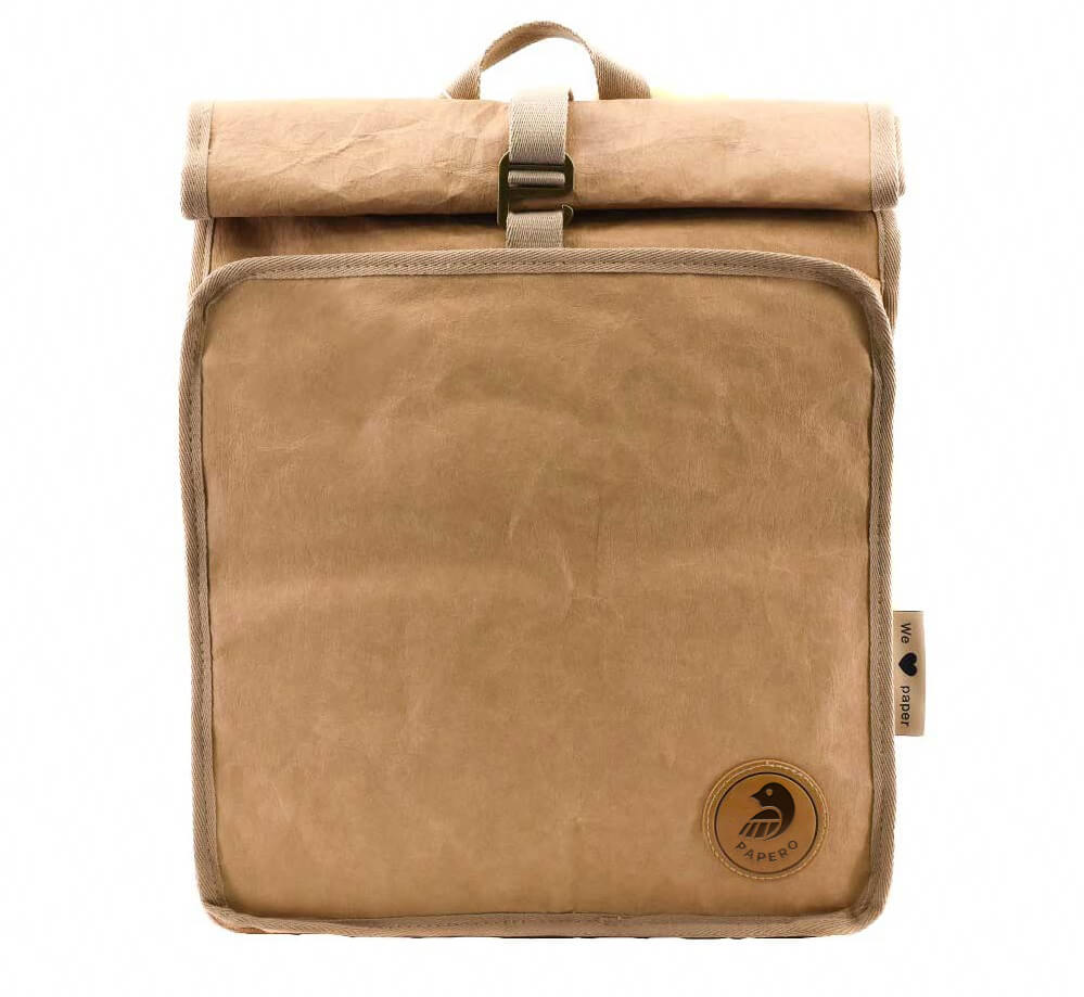 Papero durchdacht Rolltop Rucksack aus Papier