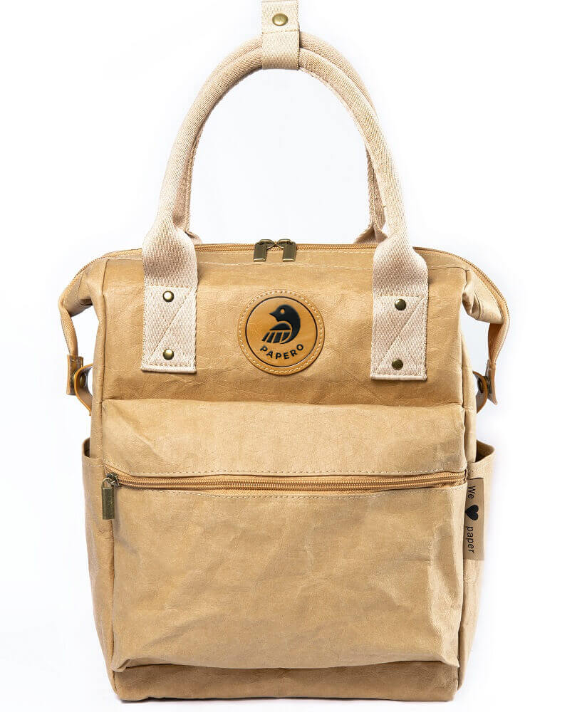 PAPERO das Original Rucksack aus Papier , Wickeltasche nachhaltig