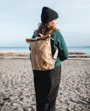 PAPERO Rucksack aus Papier COUGAR MINI 13L waschbar, reißfest, wasserfest, vegan, nachhaltig