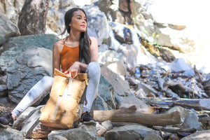 PAPERO Rucksack aus Papier COUGAR 24 L Unisex waschbar, reißfest, wasserfest, nachhaltiger Daypack