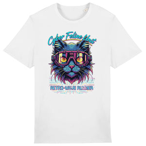 T-Shirt - BIO- Cyber Cat Retro - Herren - vorderseite_0