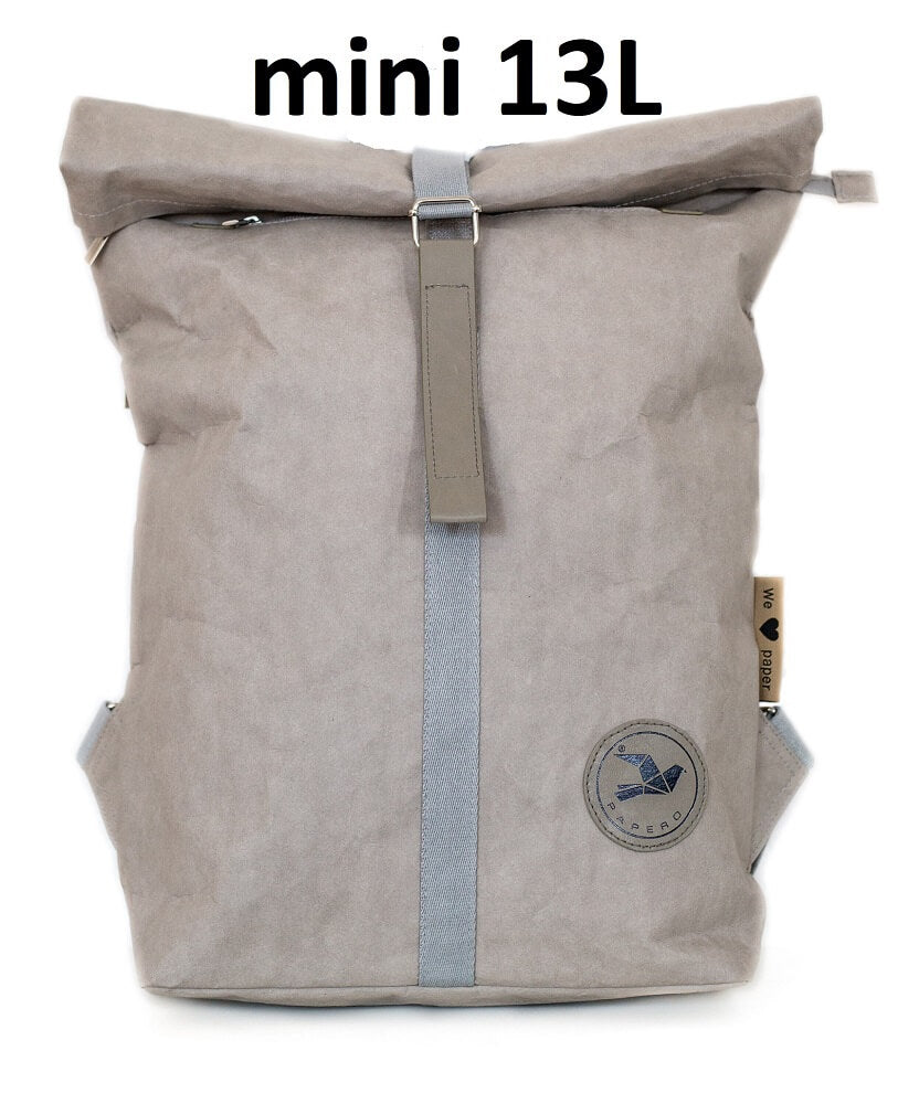 PAPERO Rucksack aus Papier COUGAR MINI 13L waschbar, reißfest, wasserfest, vegan, nachhaltig