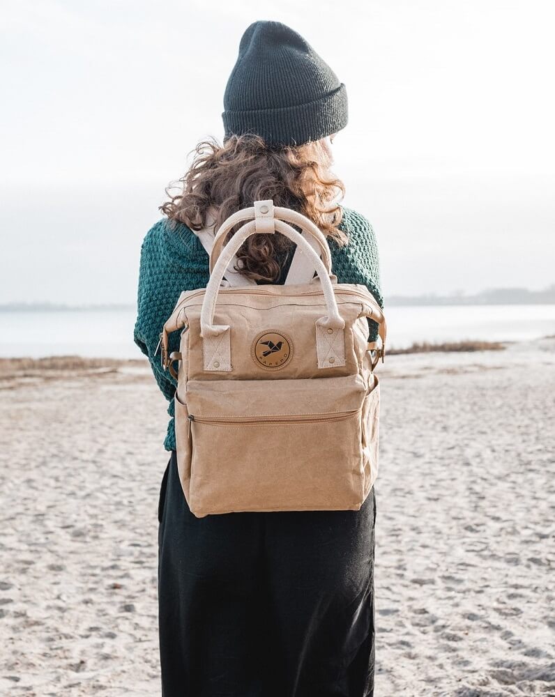 Papero upcycling Rucksack aus Papier