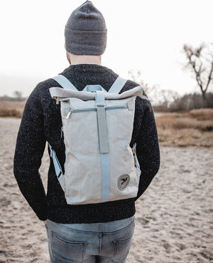 PAPERO Rucksack aus Papier COUGAR MINI 13L waschbar, reißfest, wasserfest, vegan, nachhaltig