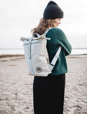 PAPERO Rucksack aus Papier COUGAR MINI 13L waschbar, reißfest, wasserfest, vegan, nachhaltig