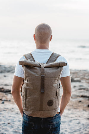 PAPERO Rucksack "Yeti" Unisex Damen aus Papier, Robust, Wasserdicht Vegan ♻Nachwachsendes Material - PAPERO - Vogel