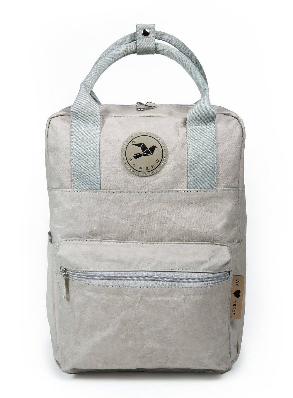 Rucksack nachhaltig aus Papier grau