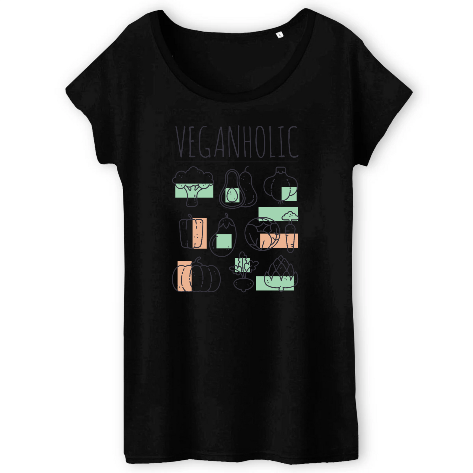 T-Shirt- BIO- VEGANHOLIC- Damen