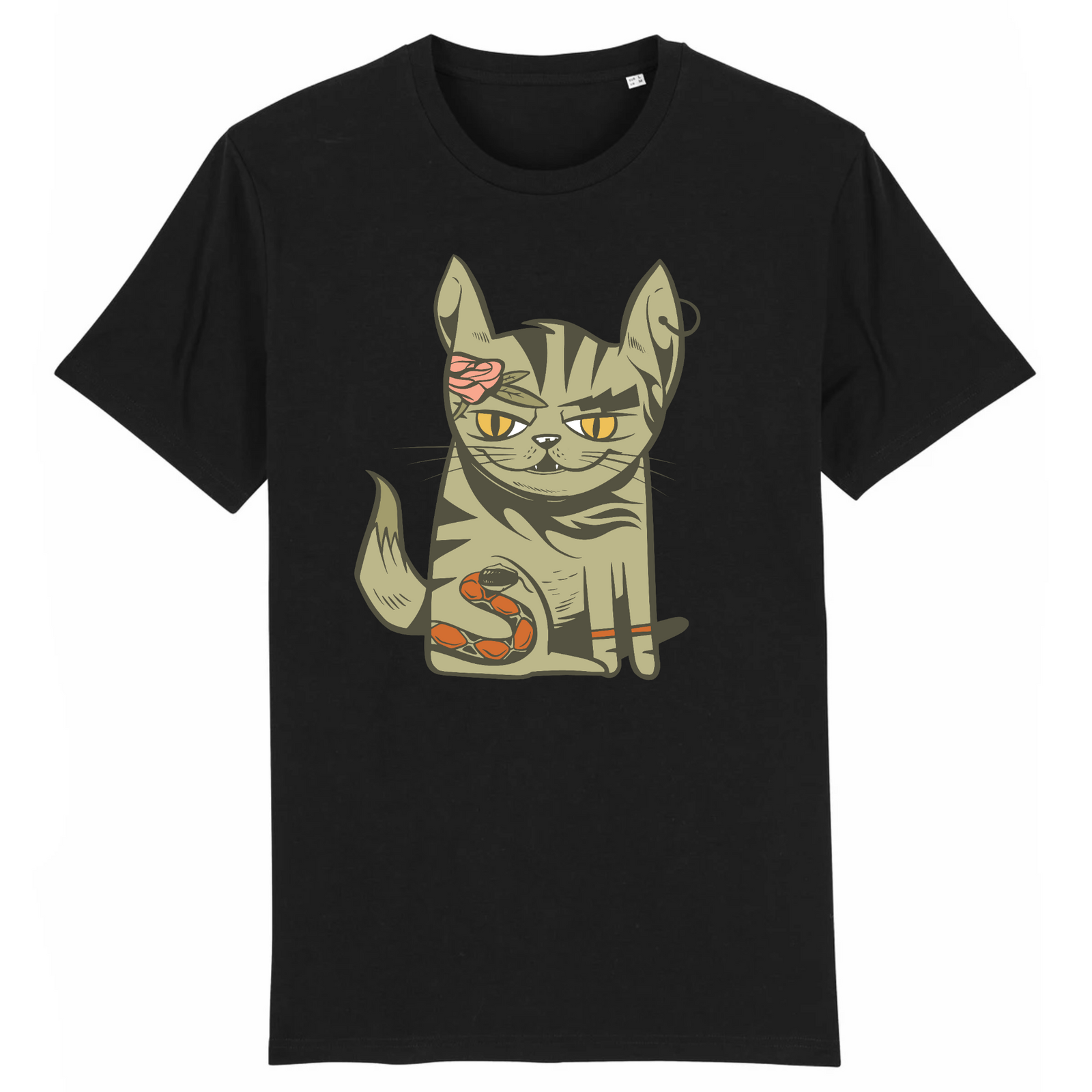 T-Shirt- BIO- CAT SASSY- Herren