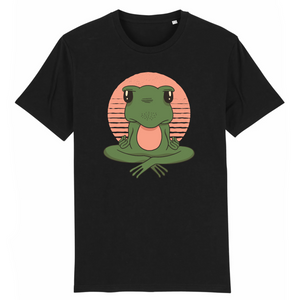 T-Shirt- BIO- FROSCH YOGA VINTAGE- Herren