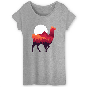 T-Shirt- BIO- LAMA- Damen