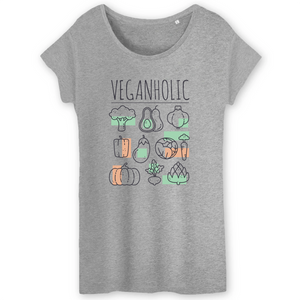 T-Shirt- BIO- VEGANHOLIC- Damen