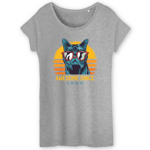 T-Shirt- BIO- AWESOME SINCE 1989- Damen