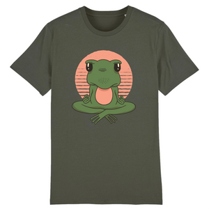 T-Shirt- BIO- FROSCH YOGA VINTAGE- Herren