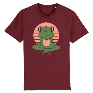 T-Shirt- BIO- FROSCH YOGA VINTAGE- Herren