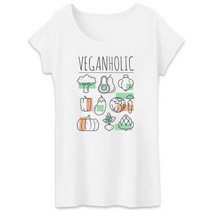 T-Shirt- BIO- VEGANHOLIC- Damen
