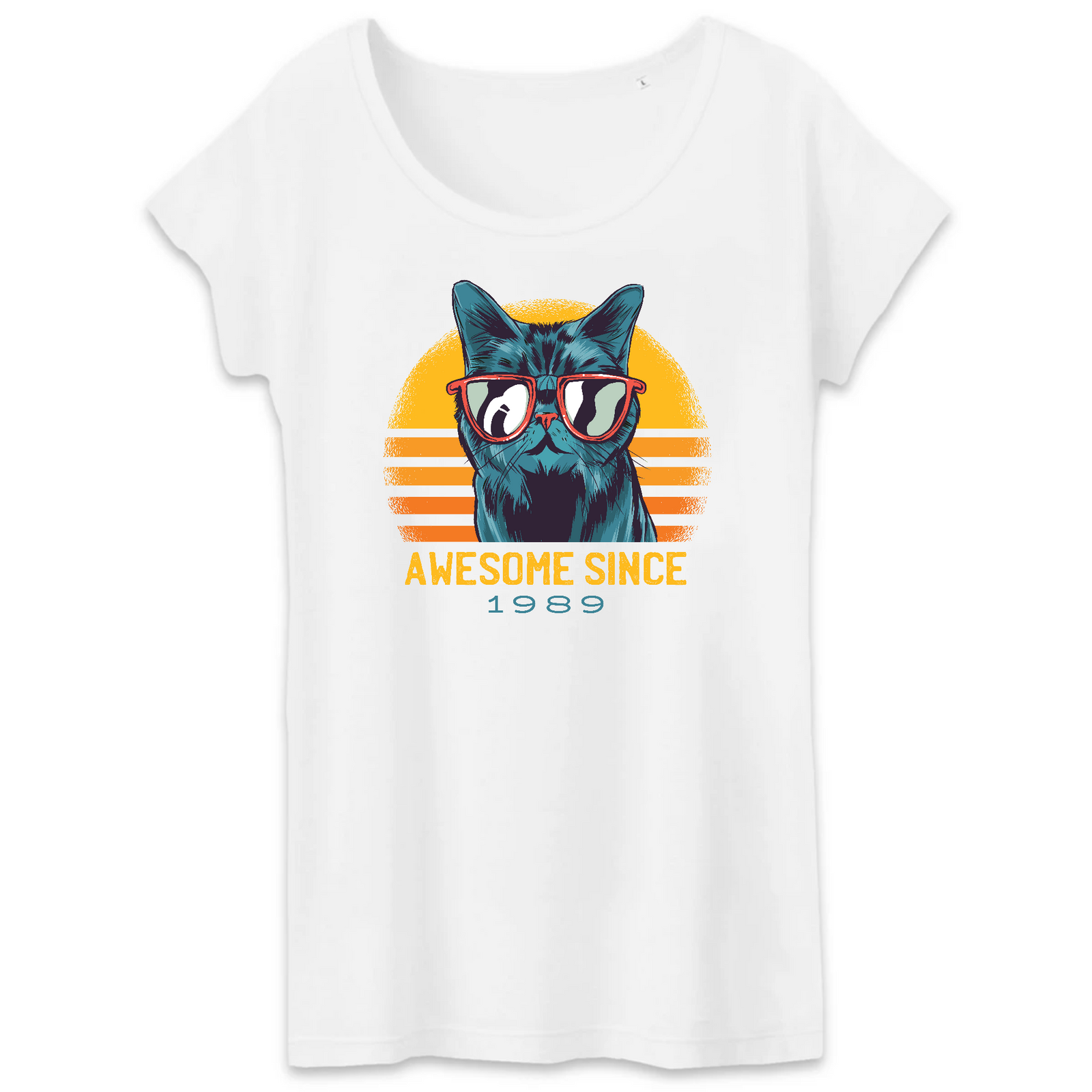 T-Shirt- BIO- AWESOME SINCE 1989- Damen