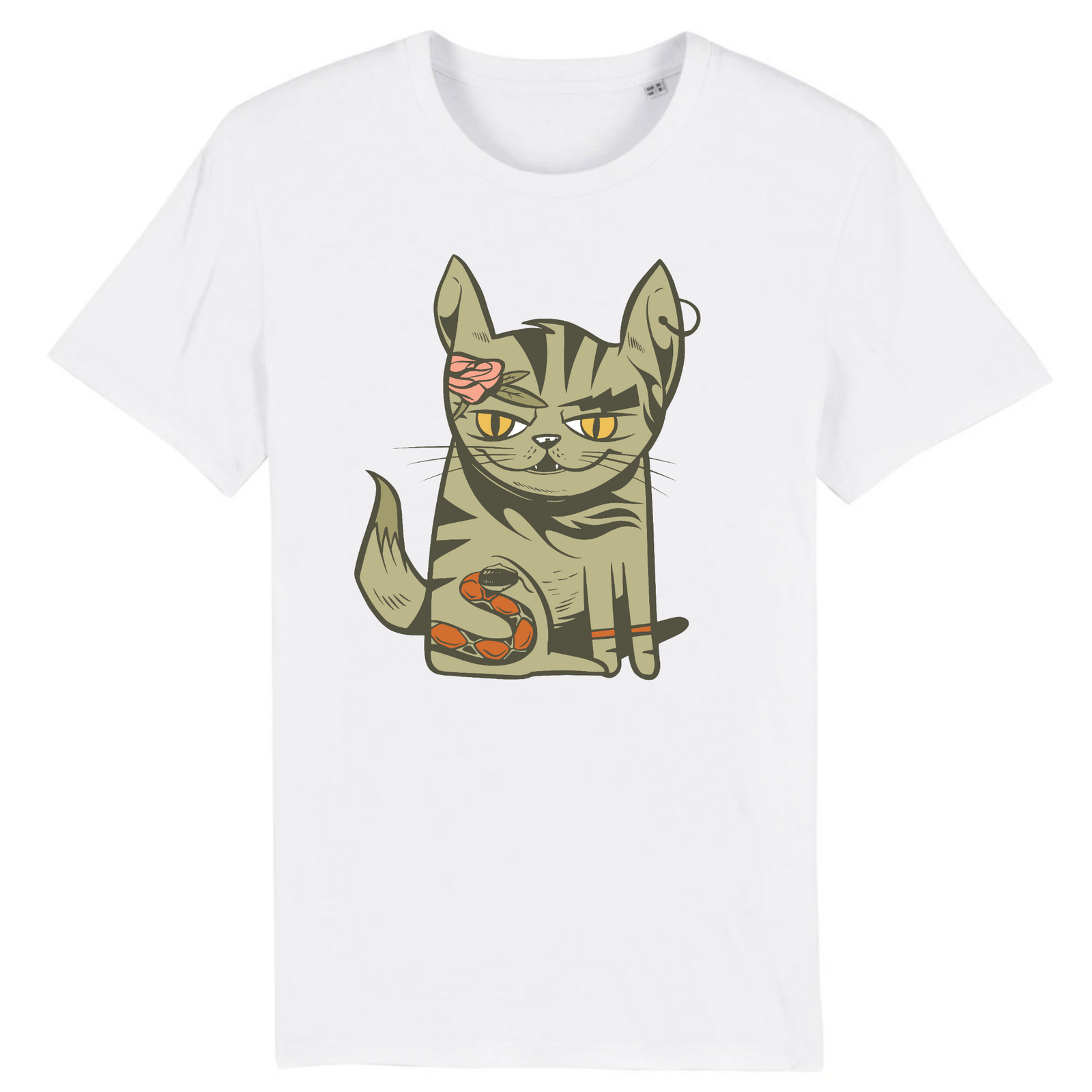 T-Shirt- BIO- CAT SASSY- Herren