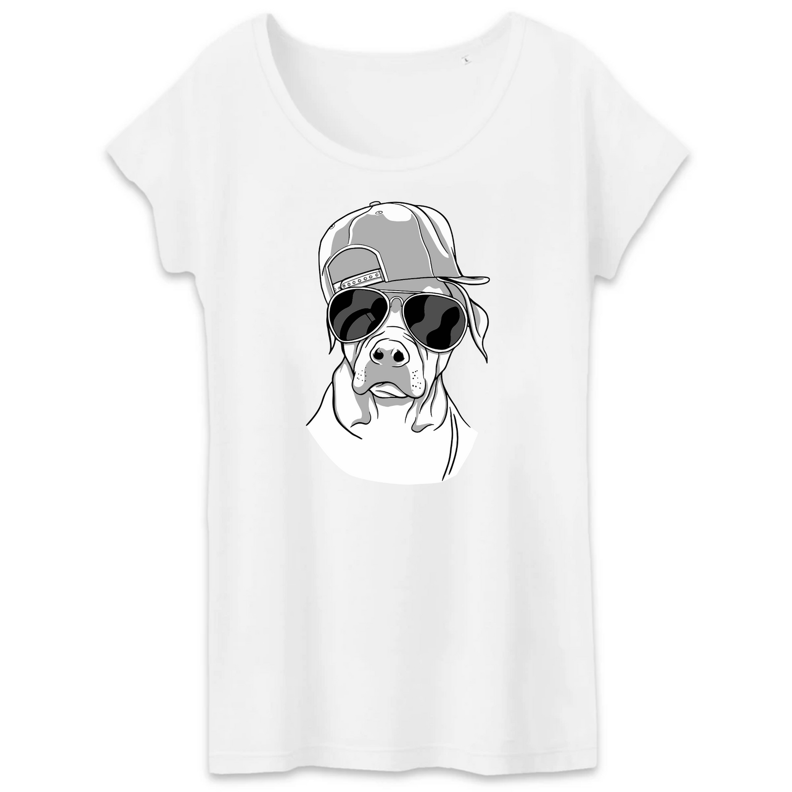 T-Shirt- BIO- COOL DOG- Damen