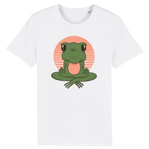 T-Shirt- BIO- FROSCH YOGA VINTAGE- Herren