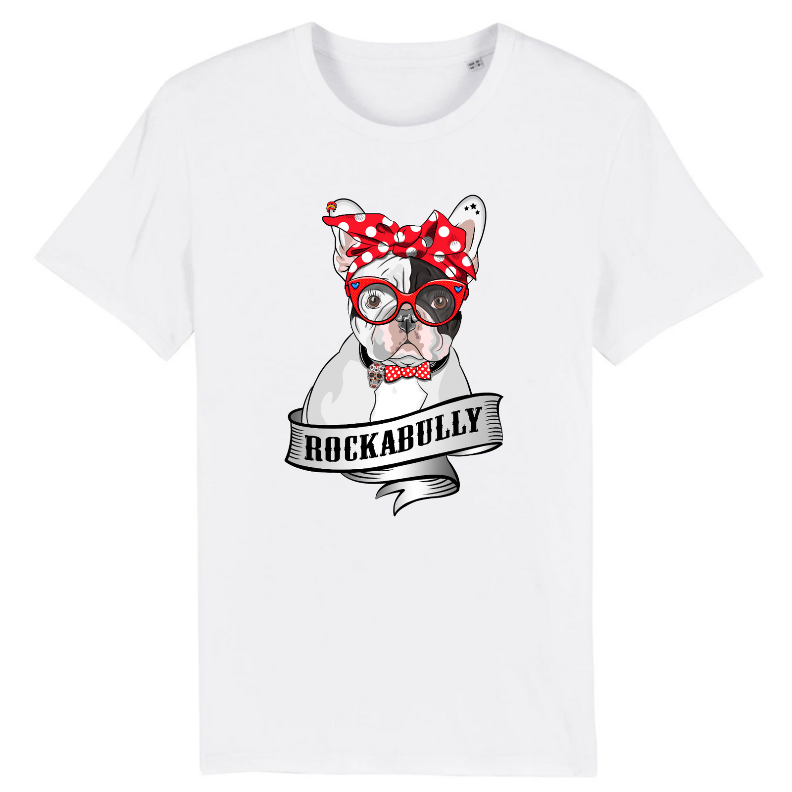 T-Shirt- BIO- FRENCH BULLY ROCKERBULLY- Herren
